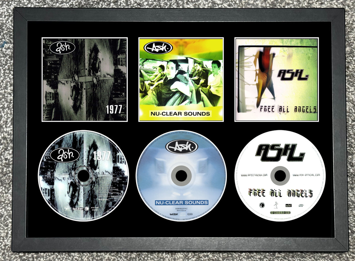Ash | 1977 | Nu-Clear Sounds | Free All Angels | Retro Triple CD Wall Display | Frame Not Included |