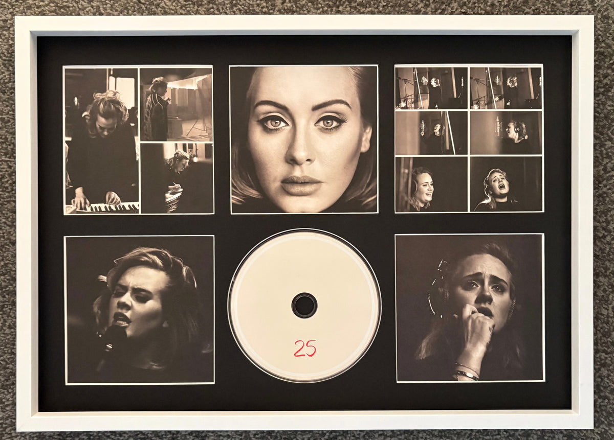 Adele | 25 | Retro Mounted CD Wall Display | Frame Not Included |