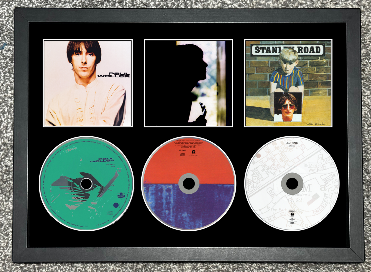 Paul Weller | Paul Weller | Wild Wood | Stanley Road | Retro Triple CD Wall Display | Frame Not Included |