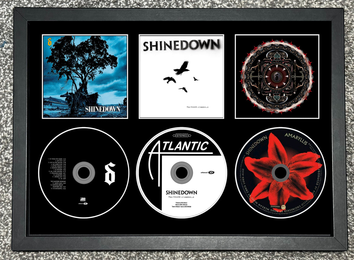 Shawn Mendes | Handwritten | Illuminate | Shawn Mendes | Retro Triple CD Wall Display | Frame Not Included |