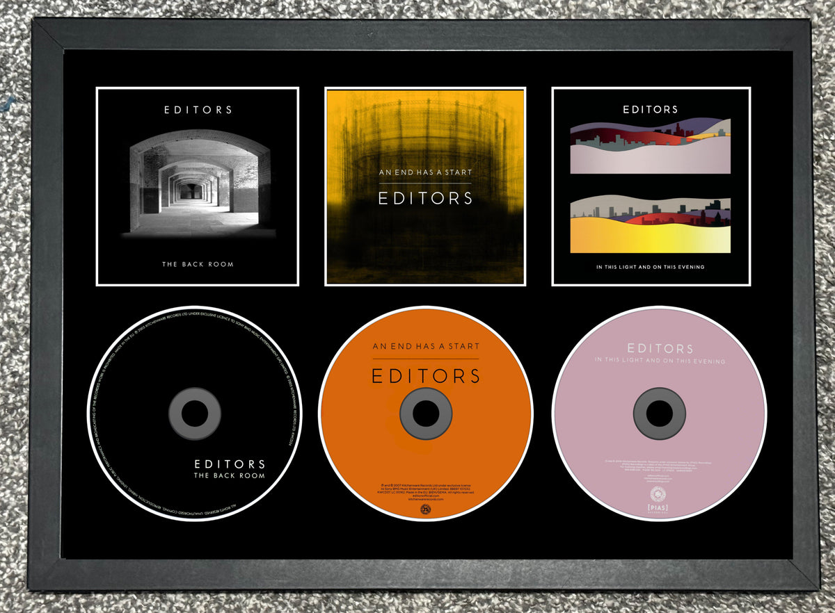 The Editors | The Back Room | An End Has A Start | In This Light.. | Retro Triple CD Wall Display | Frame Not Included |