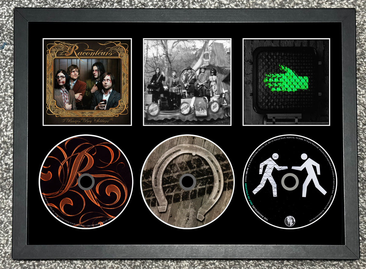 The Raconteurs | Broken Boy Soldiers | Consolers Of The Lonely | Help Us Stranger | Retro Triple CD Wall Display | Frame Not Included |