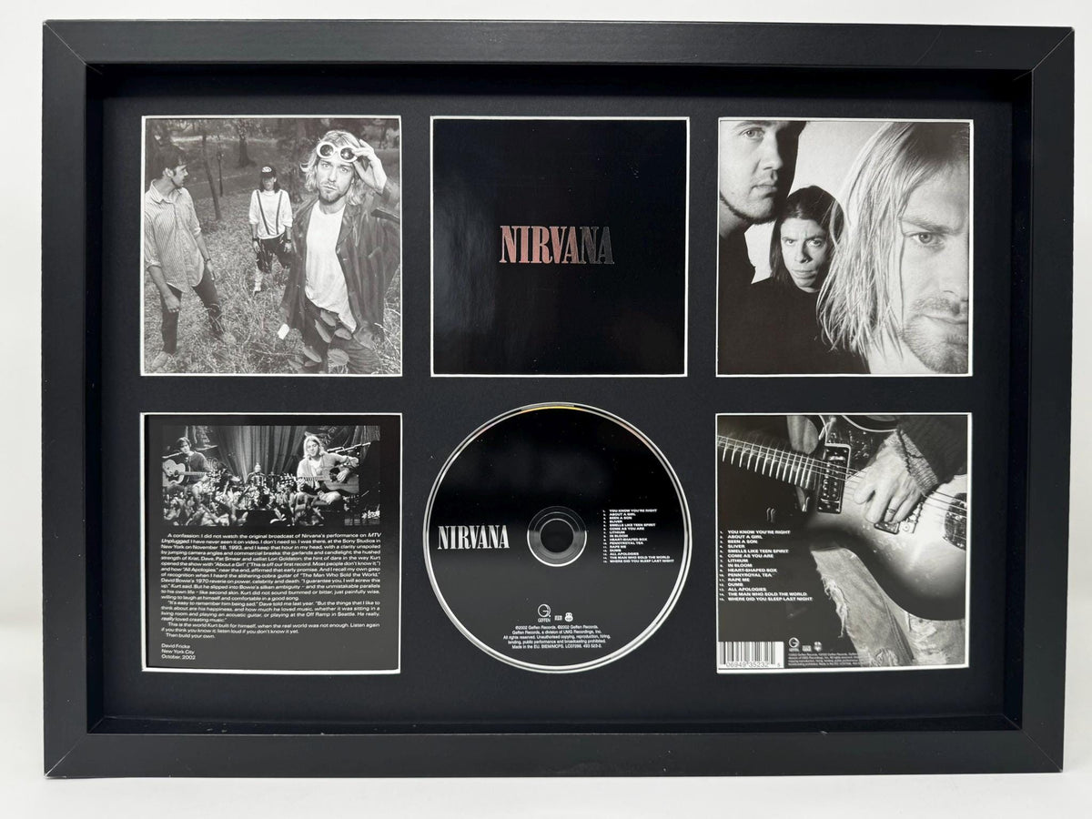 Nirvana | Greatest Hits | Retro Mounted CD Wall Display | Frame Not Included |