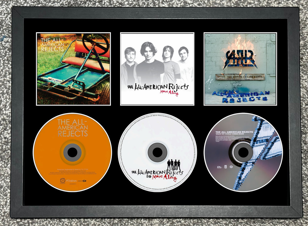 All American Rejects | The All-American Rejects | Move Along | When The World Comes... | Retro Triple CD Wall Display | Frame Not Included |