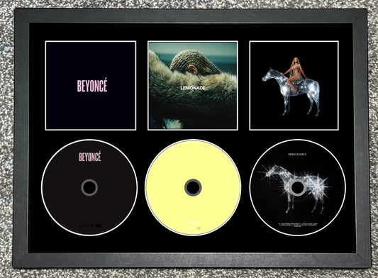 Beyonce | Beyonce | Lemonade | Renaissance | Retro Triple CD Wall Display | Frame Not Included |