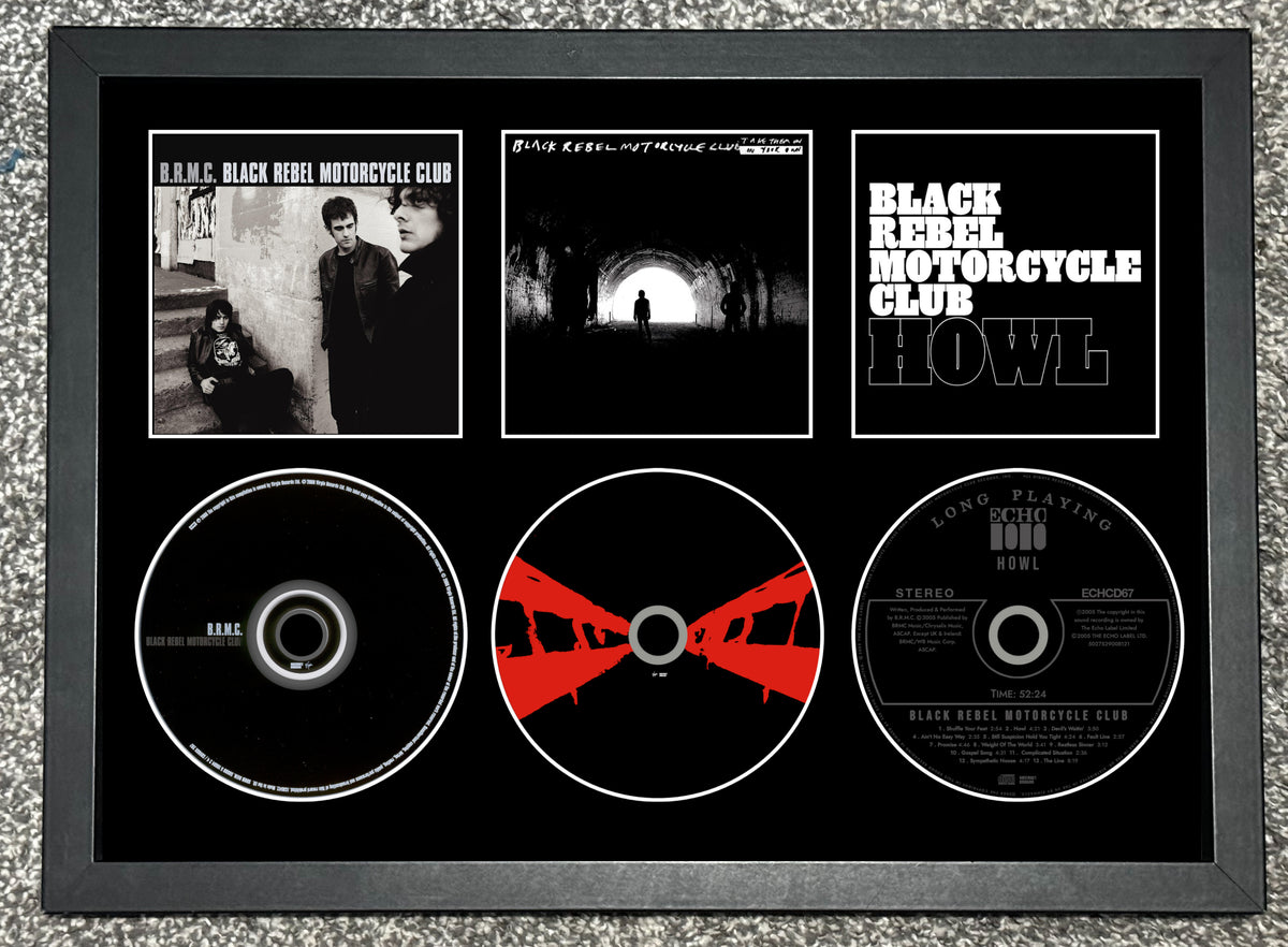 Black Rebel Motorcycle Club | B.R.M.C | Take Them On, On Your Own | Howl | Retro Triple CD Wall Display | Frame Not Included |