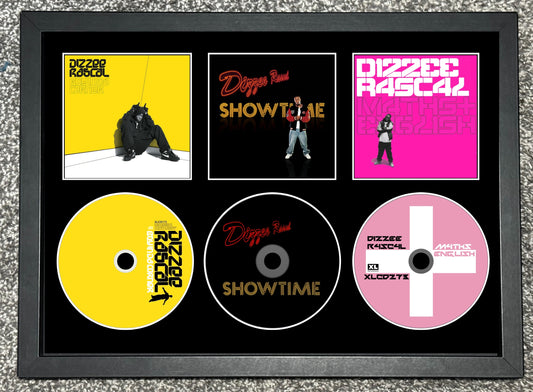 Dizzee Rascal | Boy In Da Corner | Showtime | Maths + English | Retro Triple CD Wall Display | Frame Not Included |