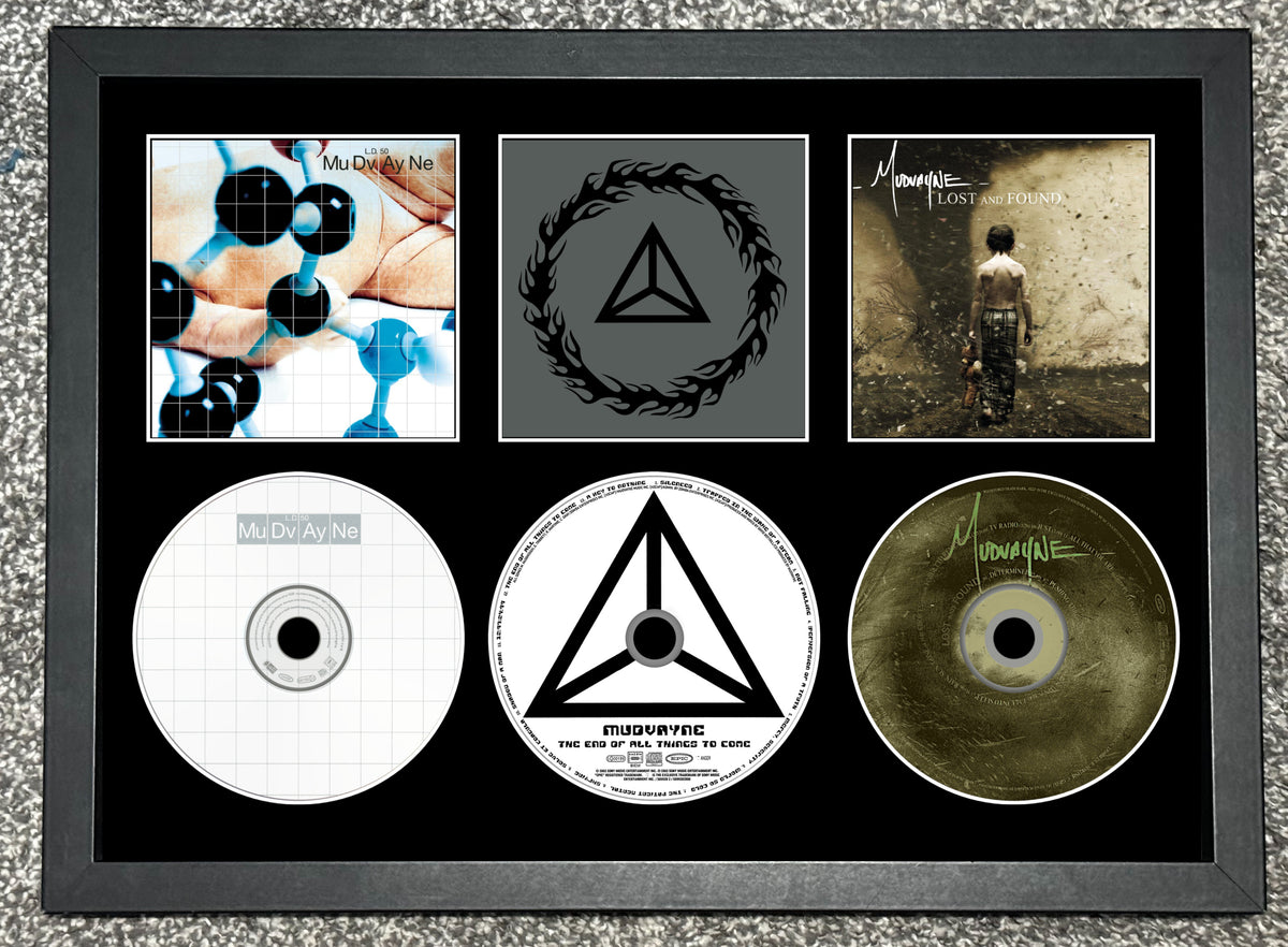 Mudvayne | L.D 50 | The End of All Things To Come | Lost & Found | Retro Triple CD Wall Display | Frame Not Included |