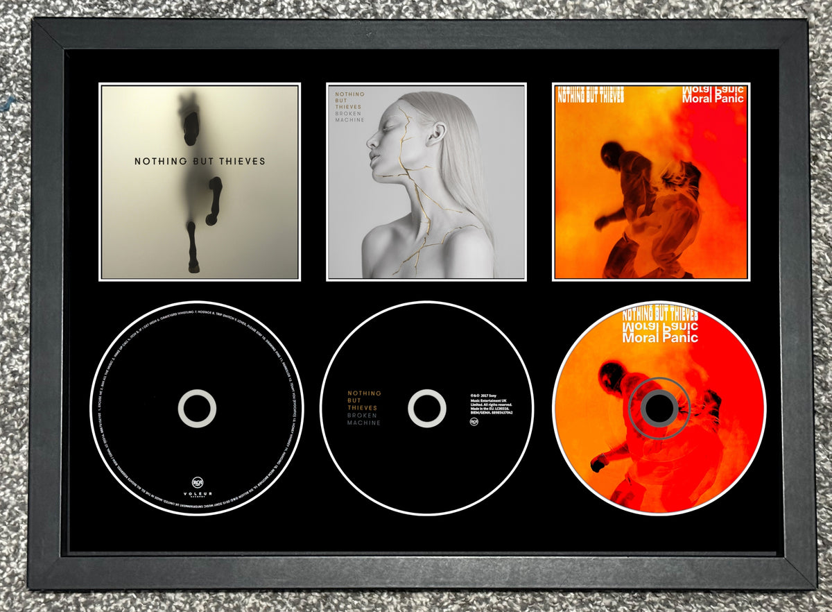 Nothing But Thieves | Nothing But Thieves | Broken Machine | Moral Panic | Retro Triple CD Wall Display | Frame Not Included |