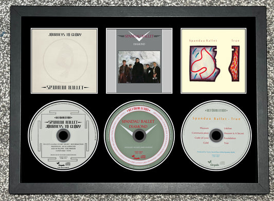 Spandau Ballet | Journeys to Glory | Diamond | True | Triple Retro Mounted CD Wall Display | Frame Not Included |