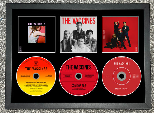 The Vaccines | What Did You Expect From.. | Come Of Age | English Graffiti | Retro Triple CD Wall Display | Frame Not Included |