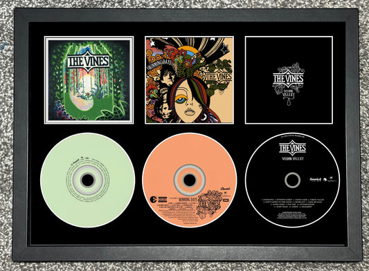The Vines | Highly Evolved | Winning Days | Vision Valley | Retro Triple CD Wall Display | Frame Not Included |