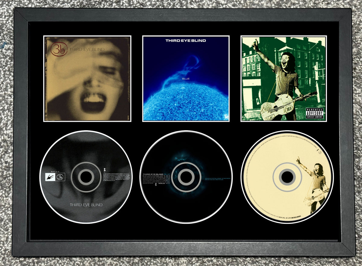 Third Eye Blind | Third Eye Blind | Blue | Out of The Vein | Retro Triple CD Wall Display | Frame Not Included |
