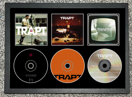 Trapt | Trapt | Someone In Control | Only Through The Pain | Triple Retro Mounted CD Wall Display | Frame Not Included |