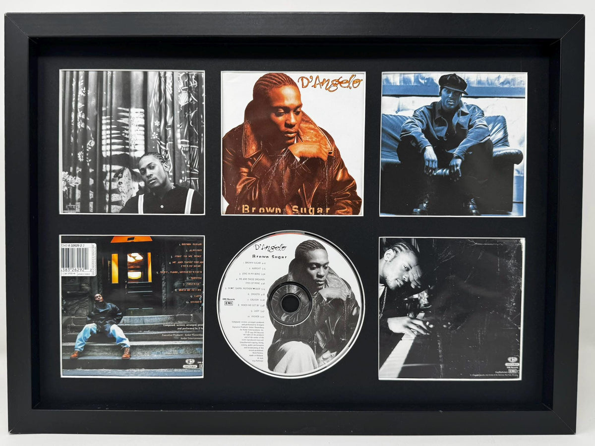 D'Angelo | Brown Sugar | Retro Mounted CD Wall Display | Frame Not Included |